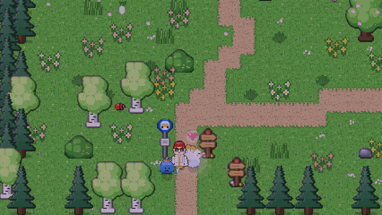 Winding paths through the Whisperwood, full of wildflowers